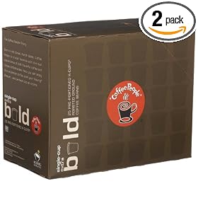 Coffee People K-Cup Extra Bold French Roast Decaf, 25 Count Boxes (Pack of 2)