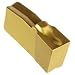 Sandvik Coromant T-Max Q-Cut Carbide Grooving Insert, 151.3 Style, 4G Geometry, Non-Handed, Neutral Cut, GC235 Grade, Multi-Layer Coating, 1 Edges