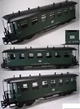 Green G Scale Passenger Coach Train Car European Style Person DR Rail Saxon