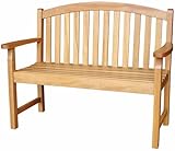 International Concepts 51036 Slat Back Bench - 2 Seater Oil