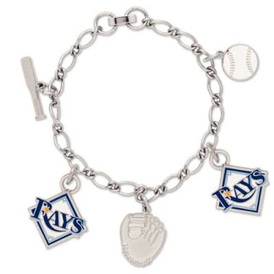 Tampa Bay Rays 5 Charm Bracelet - Tb Rays
