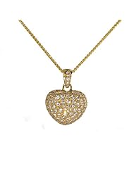18K Yellow Gold Pendant Heart Pendants