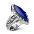 Blue Skies Marquis Lapis Ring