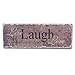 Adeco [SP0038-2R Decorative Wood Wall Hanging Sign Plaque Live Laugh Love Dusty Rose, Brown Home Decor