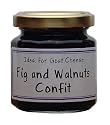 Fig and walnut French Imported confit for cheeses 4.4 oz jar by l'Epicurien France, One