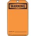 Accuform Signs MWGT205CTP Warning Tag, Blank Front and Back, Orange PF-Cardstock (Pack of 25)