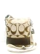 Authentic Coach Signature Stripe Swingpack Khaki 42619