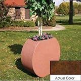 Wausau Sl414 Round Planter - Wenge Wood 36x15x32