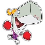 Spongebob Pearl Krabs car bumper sticker decal 5" x 4"