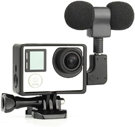WISAGI 3.5 mm mic Adapter Microphone Accessories with Standard Frame for Gopro 3/3+/4