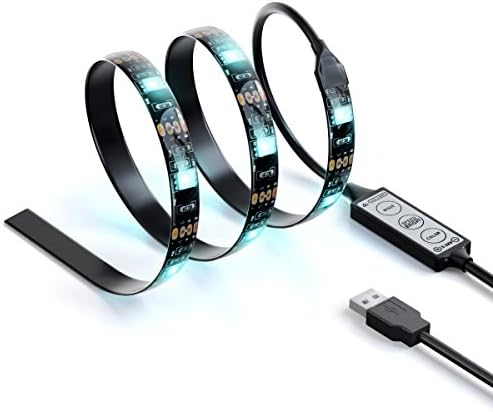 SKmoon LED TV back lights RGB Strip USB Bias Lighting TV Backlight Lighting Kit for HDTV USB Powered TV Lighting Decoration, Flat Screen TV LCD, Desktop PC,DIY Party