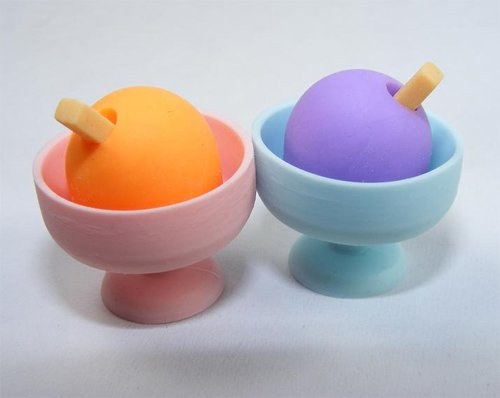 Ice Cream Cup Japanese Erasers - 2 Pc