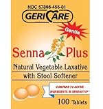 Senna Plus Natural Vegetable Laxative with Stool Softener - 4 Pack