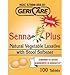 GeriCare Senna Plus Natural Vegetable Laxative with Stool Softener, Docusate Sodium 50mg, Sennosides 8.6mg 100 Count (Pack of 4)