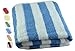 Utopia Towel 30 x 60 Inch Cotton Beach Towel in Cabana Stripe – Blue