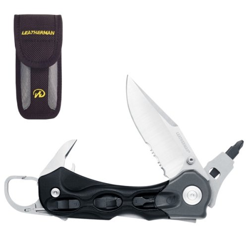Leatherman 830524 h503 Folding Straight/Serrated-Edge Knife with Multi-Tool and Nylon Sheath