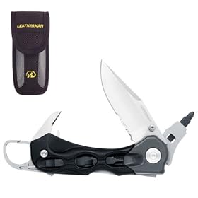 Leatherman 830524 H503 Folding Straight Serrated-Edge Knife with Multi-Tool and Nylon... by Leatherman