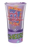 Lolita Hand Painted Shooter Glass, Twenty-One