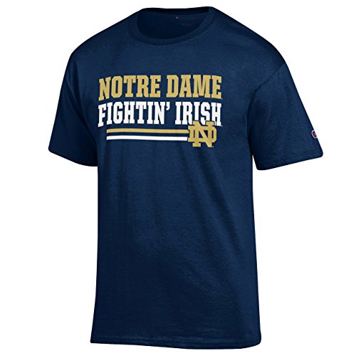 Notre Dame Fighting Irish Adult Block T-Shirt - Navy
