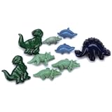 Blumenthal Lansing Favorite Findings Buttons, Diggin-Feet for Dinosaurs, 8/Pkg