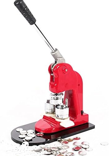 FairlyTrade 1" Button Maker Press Button Badge Maker Machine 25/32/44/58/75mm Interchangeable Molds Free 500 Parts