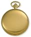 Avalon 17 Jewel Mechanical Skeleton Gold-tone Covered Pocket Watch with Chain, #4037G image 1