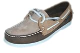 AMERICAN U.S.A. Water Resistant Leather 2 Eye Handsewn Multi Color Brown, Tan, Beige Men Boat Shoe
