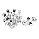 uxcell　服レバー　ブラケット　フック　サポート　パイプロッド　壁マウント　19mm 12個入り