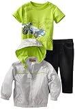 Kids Headquarters Baby-Boys Infant Hoody With Green Tee And Black Jean