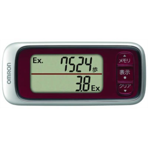 オムロン　歩数計　ウォーキングスタイル　ＨＪ－３０１－Ｒ（レッド）