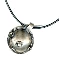 Vintage Ethiopian Fertility Telsum Pendant on Leather Cord