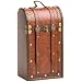 True Fabrications Treasure Chest Wood Wine Box 2 Bottle Wine Holder