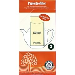 Papierteefilter von Lebensbaum. 100 Papier Teefilter 2