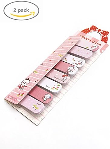 Mini Sticky Notes,Cartoon Shape,2 Pads/Pack,120Sheets/Pad. (Pink)