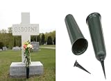 Single Detail Page Misc - 7 CEMETERY VASES - SET OF 2