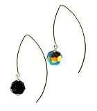 Jet Black Swarovski Crystal and Gold Filled Earrings - SilverChicks Exclusive!
