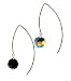 Jet Black Swarovski Crystal and Gold Filled Earrings - SilverChicks Exclusive!