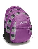 JanSport Rucksack Beamer, grey tar/ purple slick parson plaid, 48x31x24, 32 liters, TPZ6