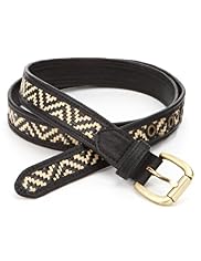 Square Buckle Raffia Weave Belt