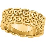 14K Yellow Gold Fancy Band Ring