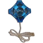NEW! 4 PORT HIGH SPEED MINI USB 2.0 HUB LAPTOP PC Slim $3.00