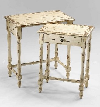 Cyan Lighting 04260 Blakely Nesting - Table, Antique White Finish