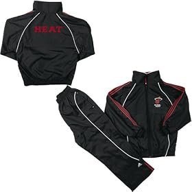 adidas Miami Heat Toddler (sizes 2T-4T) Warmup Jacket and Pants Set