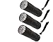 iMBAPrice - (3-Pack) Premium Super-Bright 9 LED Heavy-Duty Compact Aluminum Flashlight - Random Color (Glossy Black,Blue,Silver)