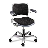 4300 Series Perpetual Ergonomic Mid-Back Swivel Chair - Raven/ Titanium