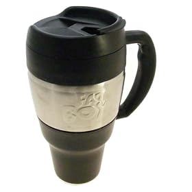 Ethos Fatboy Colour Giant Travel Mug, 34oz Black