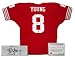 Steve Young San Francisco 49ers NFL Hand Signed Authentic Style Away Red Football Jersey