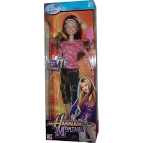 Disney Hannah Montana and Friends 12 Inch Stylin' Fashion Doll - Lilly in Camo Pink Shirt and Camo Green Capri Pants with High Heel Sandals, Bracelet, Pair of Earrings and Hairbrush