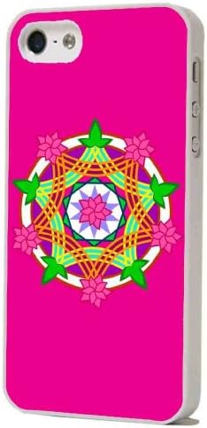 White Frame Aztec geometric pink kaleidoscope 3d Designer iphone 5 5S Case/Back cover Metal and Hard case
