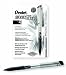 Office Products : Pentel EnerGel Liquid Gel Pen, Medium Metal Tip, Silver Barrel, Black Ink, Box of 12 (BL17-A)